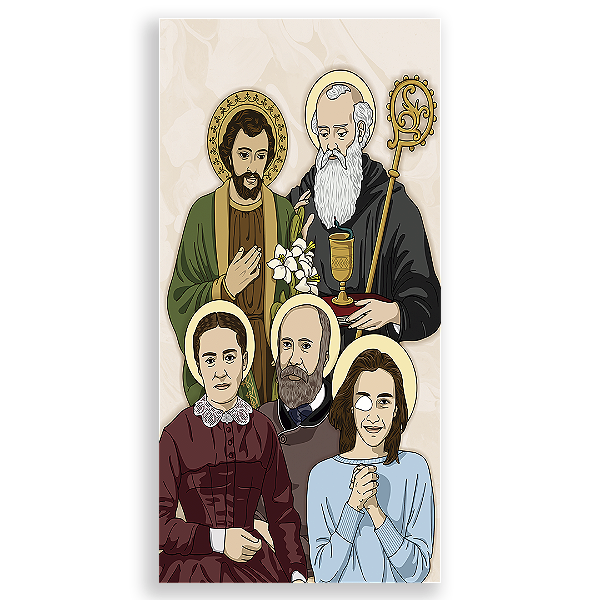 Faixa Lateral - Religioso Santos By Vivi - Sublimado 3D