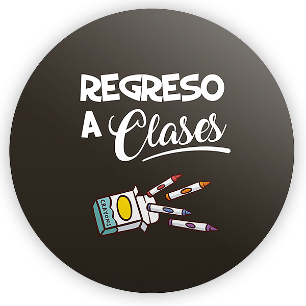 Painel Redondo - Regreso a Clases ES - Sublimado 3D