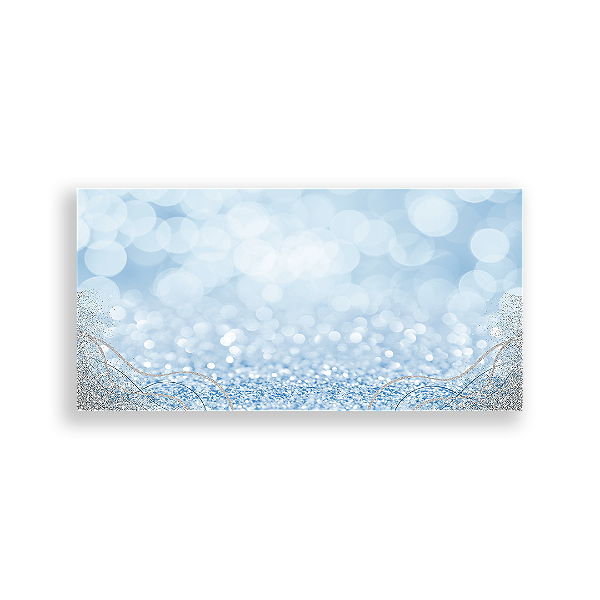 Painel Retangular - Fundo Glitter Azul By Vivi - Sublimado 3D