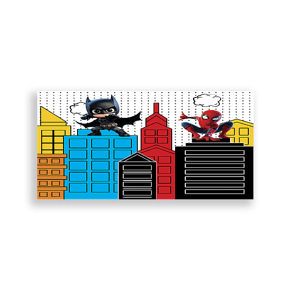 Painel Retangular - Herois Predios By Vivi - Sublimado 3D