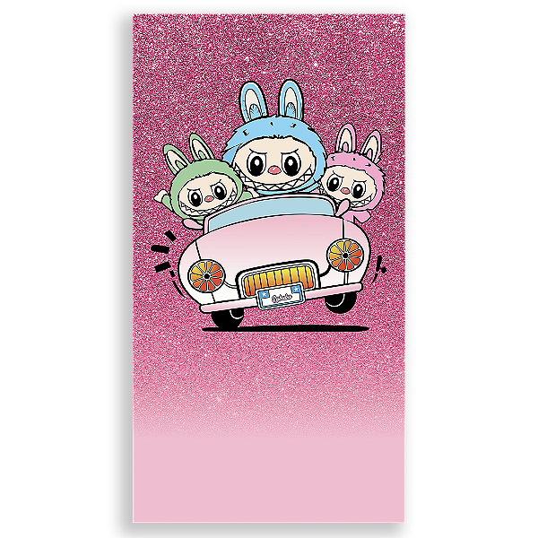 Faixa Lateral - Labubu - Sublimado 3D