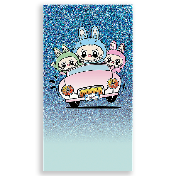 Faixa Lateral - Labubu - Sublimado 3D