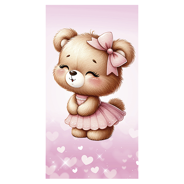 Faixa Lateral - Ursinha - Sublimado 3D