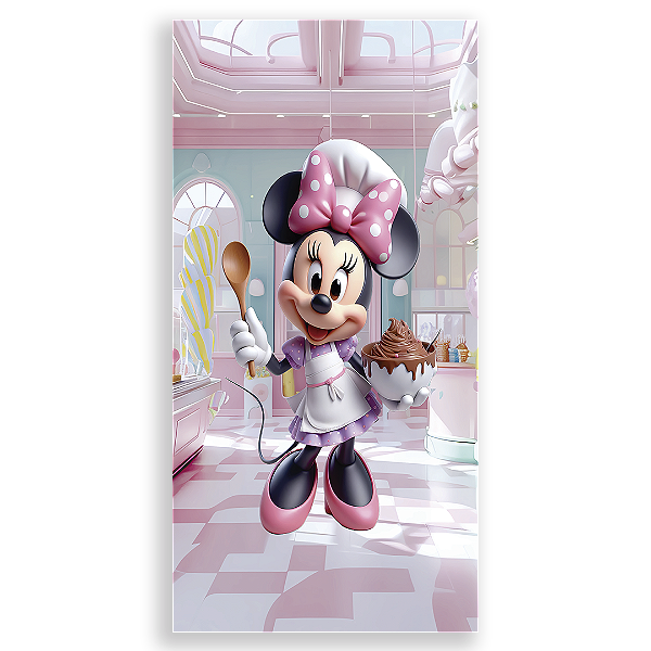 Faixa Lateral - Confeitaria Minnie By Vivi - Sublimado 3D
