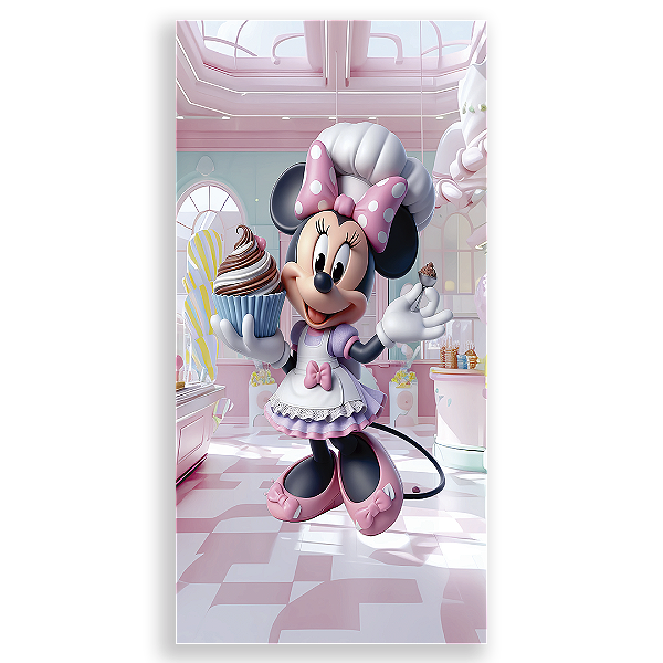 Faixa Lateral - Confeitaria Minnie By Vivi - Sublimado 3D