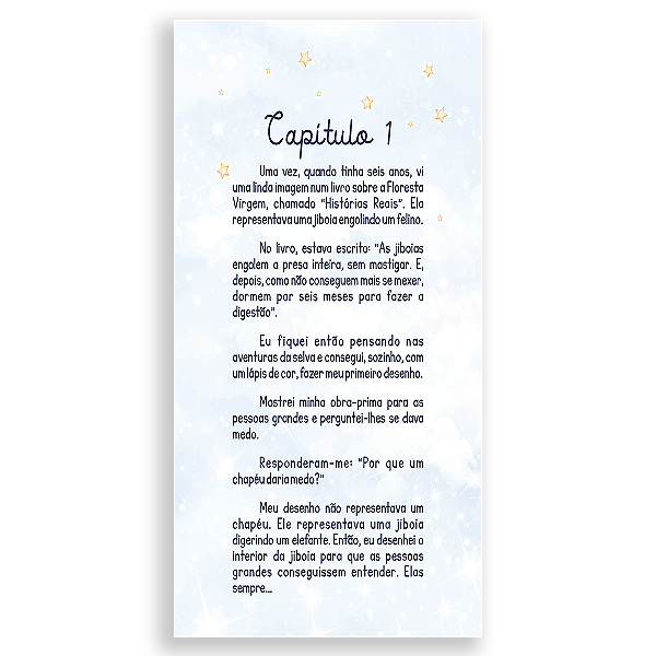 Faixa Lateral - Pequeno Principe By Vivi - Sublimado 3D