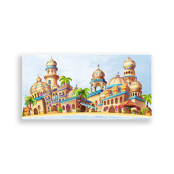 Painel Retangular - Aladdin Jasmine - Sublimado 3D