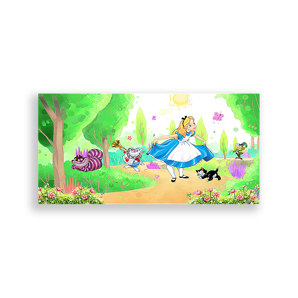 Painel Retangular - Alice - Sublimado 3D