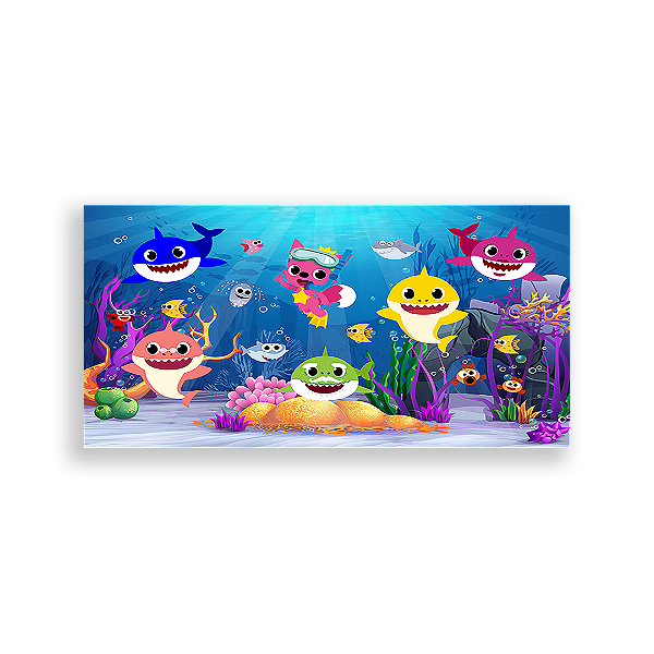 Painel Retangular - Baby Shark - Sublimado 3D
