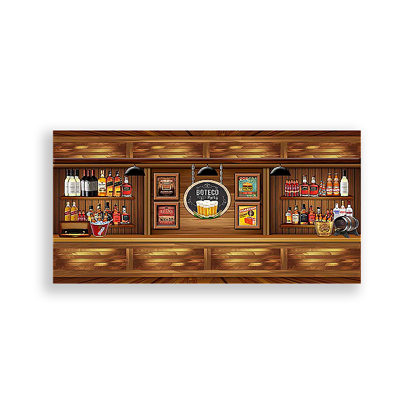 Painel Retangular - Boteco - Sublimado 3D
