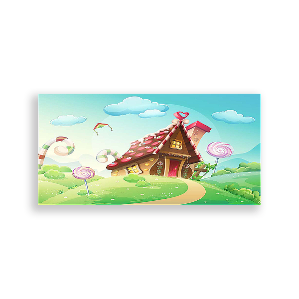 Painel Retangular - Candy Land - Sublimado 3D