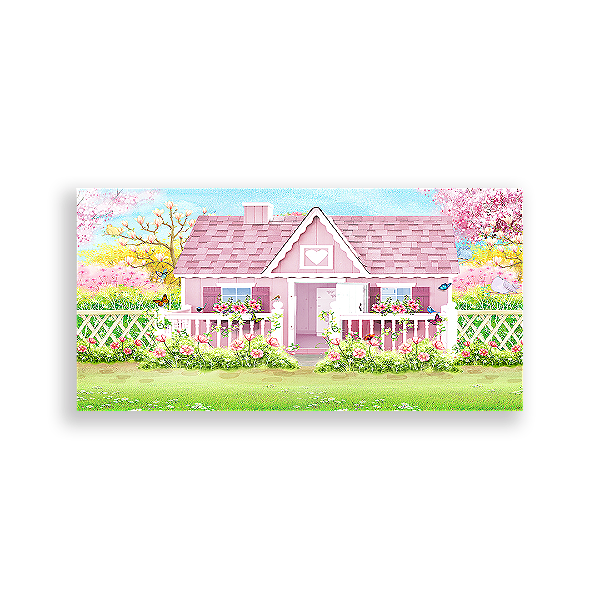 Painel Retangular - Casa De Bonecas - Sublimado 3D