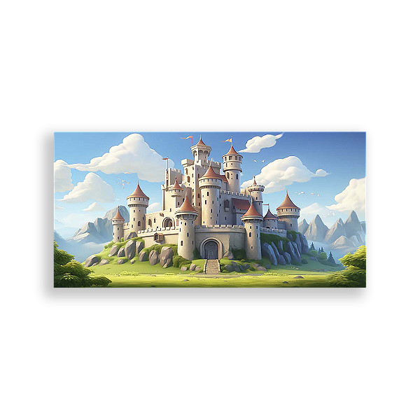 Painel Retangular - Castelos - Sublimado 3D