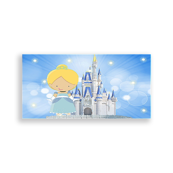 Painel Retangular - Cinderella Cute - Sublimado 3D