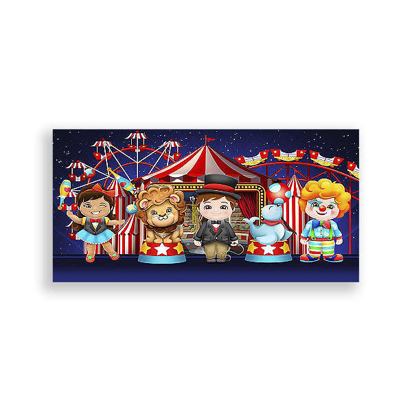 Painel Retangular - Circo - Sublimado 3D