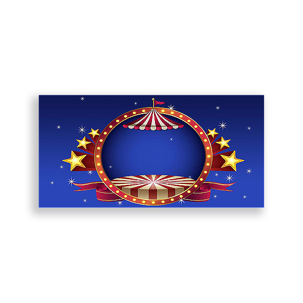 Painel Retangular - Circo - Sublimado 3D