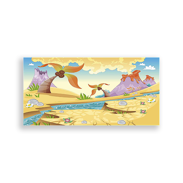 Painel Retangular - Dinossauros - Sublimado 3D