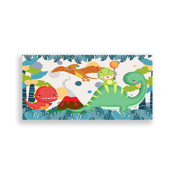 Painel Retangular - Dinossauros - Sublimado 3D