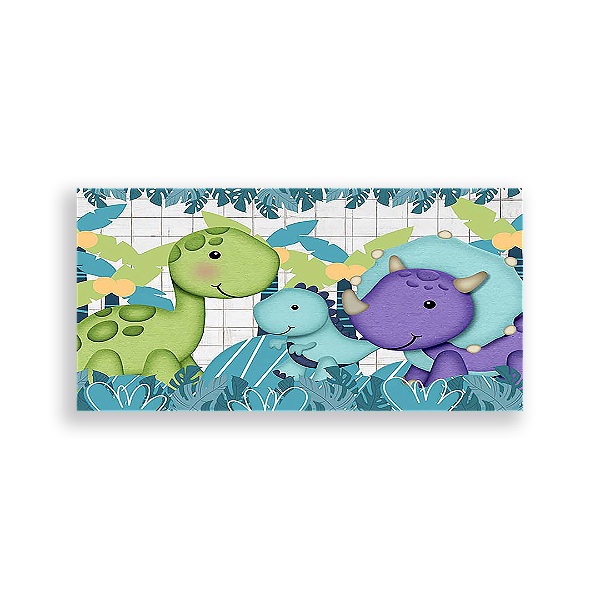 Painel Retangular - Dinossauros - Sublimado 3D
