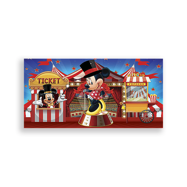 Painel Retangular - Disney Circo - Sublimado 3D