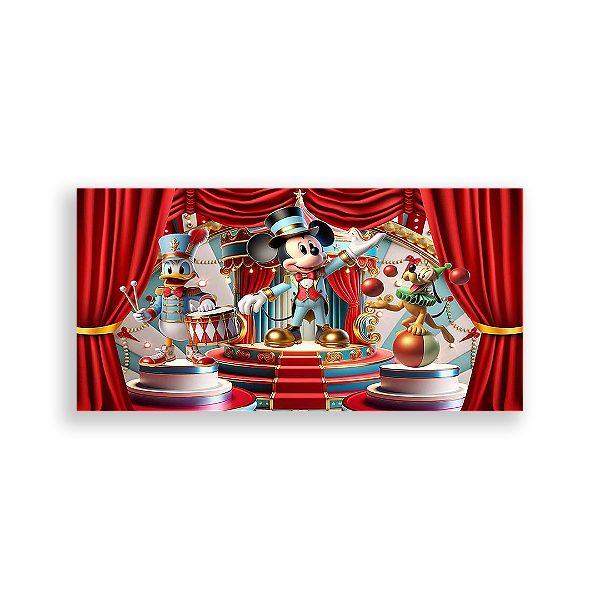 Painel Retangular - Disney Circo - Sublimado 3D