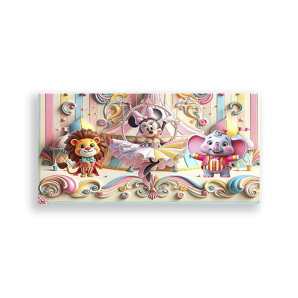 Painel Retangular - Disney Circo - Sublimado 3D