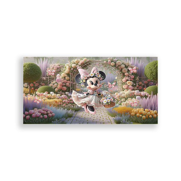 Painel Retangular - Disney Jardim - Sublimado 3D