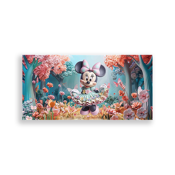 Painel Retangular - Disney Jardim - Sublimado 3D