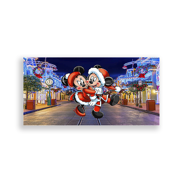 Painel Retangular - Disney Natal - Sublimado 3D