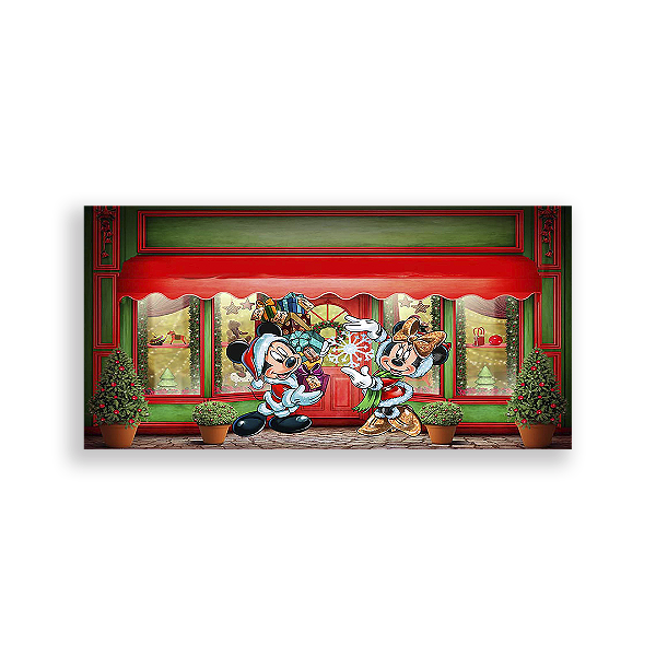 Painel Retangular - Disney Natal - Sublimado 3D