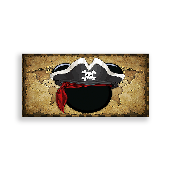 Painel Retangular - Disney Piratas - Sublimado 3D