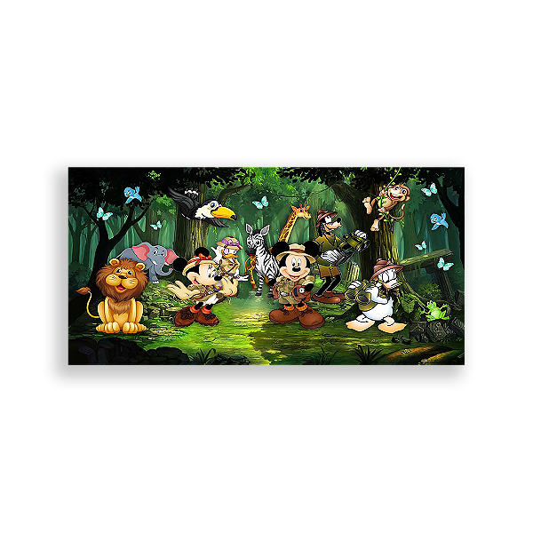Painel Retangular - Disney Safari - Sublimado 3D