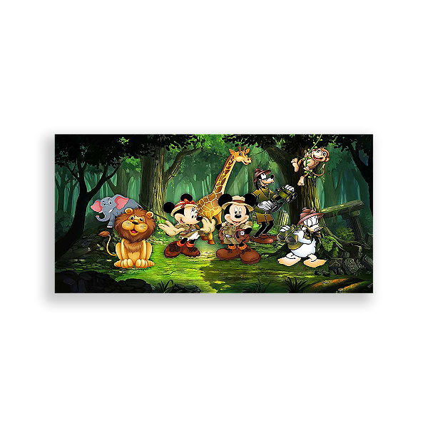 Painel Retangular - Disney Safari - Sublimado 3D