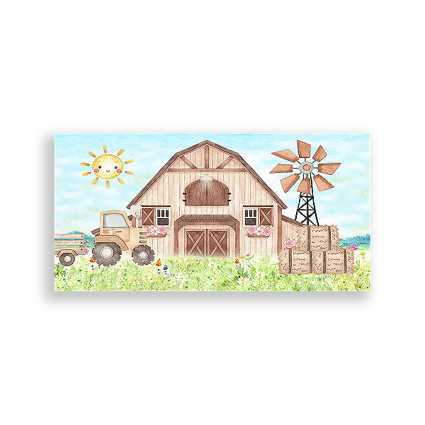 Painel Retangular - Fazenda - Sublimado 3D