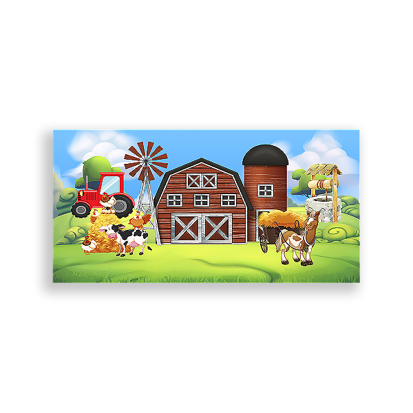 Painel Retangular - Fazenda - Sublimado 3D
