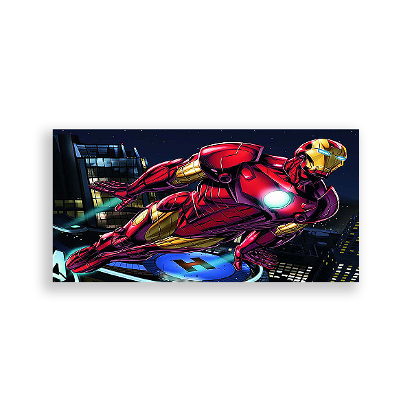 Painel Retangular - Homem De Ferro - Sublimado 3D