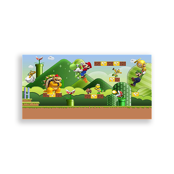 Painel Retangular - Mario - Sublimado 3D