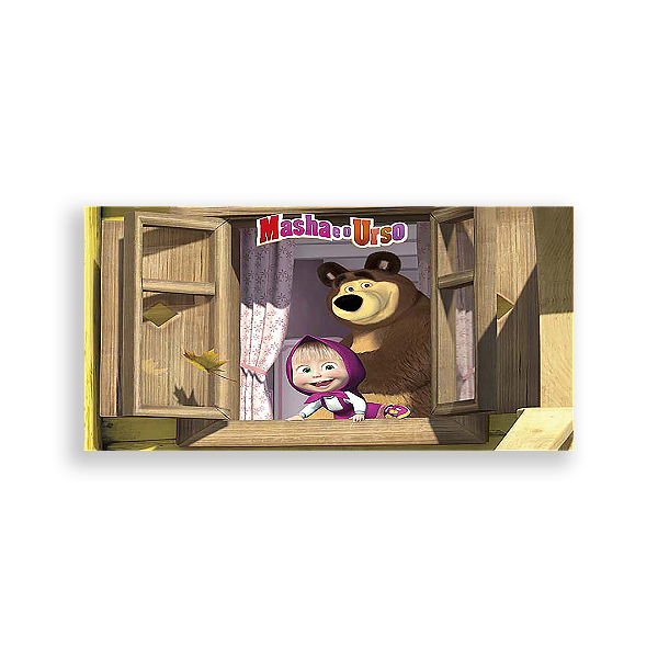 Painel Retangular - Masha E O Urso - Sublimado 3D
