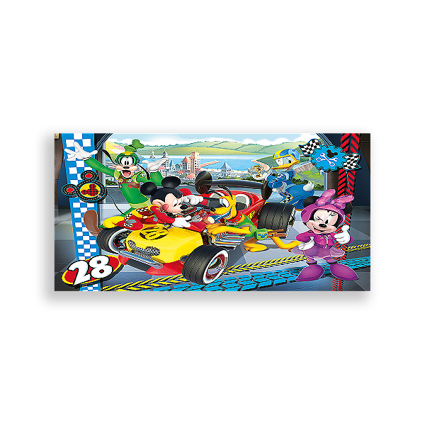 Painel Retangular - Mickey Sobre Rodas - Sublimado 3D