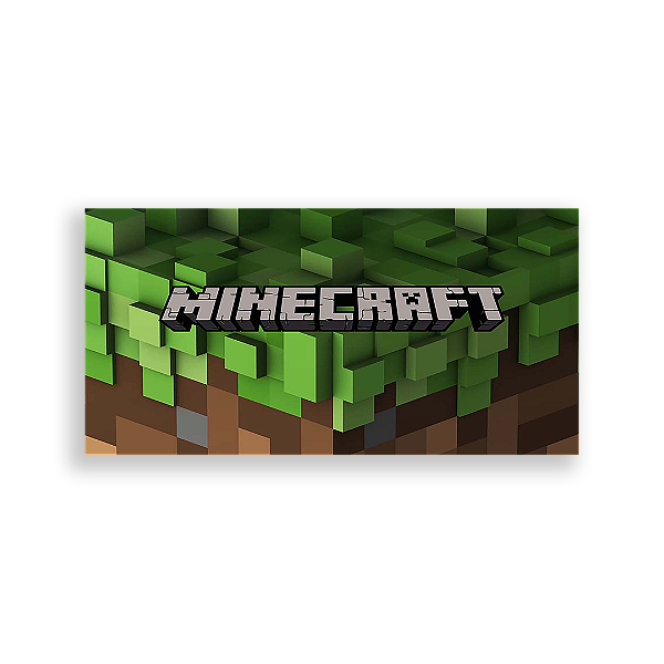 Painel Retangular - Minecraft - Sublimado 3D