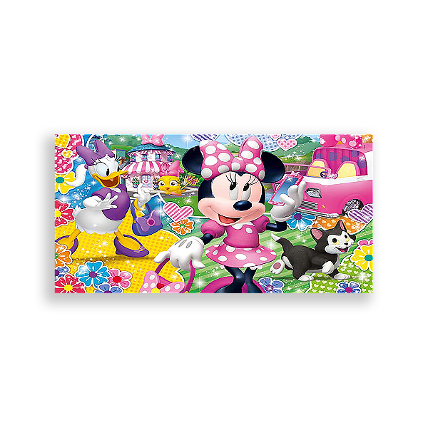 Painel Retangular - Minnie Rosa - Sublimado 3D