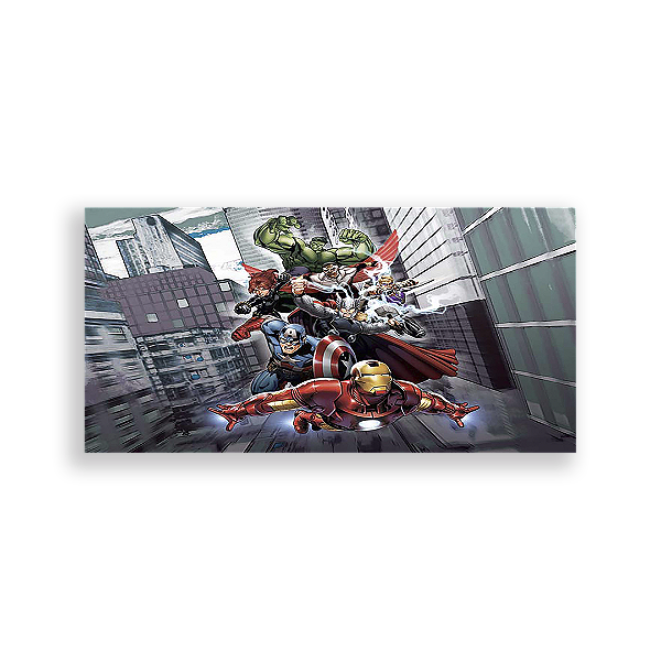 Painel Retangular - Os Vingadores - Sublimado 3D