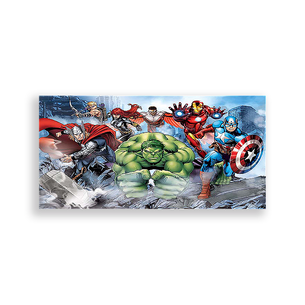 Painel Retangular - Os Vingadores - Sublimado 3D