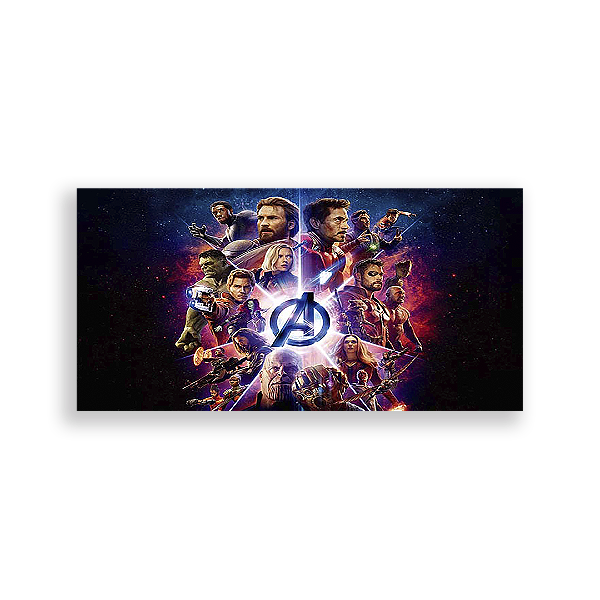 Painel Retangular - Os Vingadores - Sublimado 3D