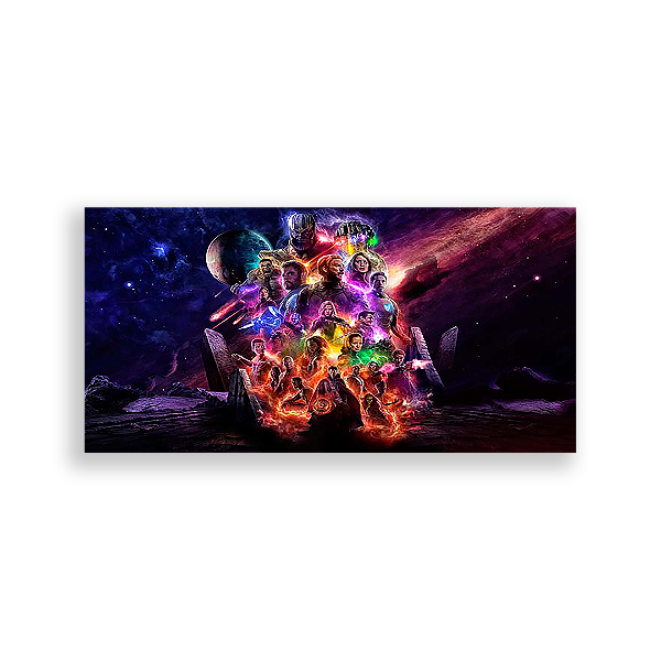 Painel Retangular - Os Vingadores - Sublimado 3D