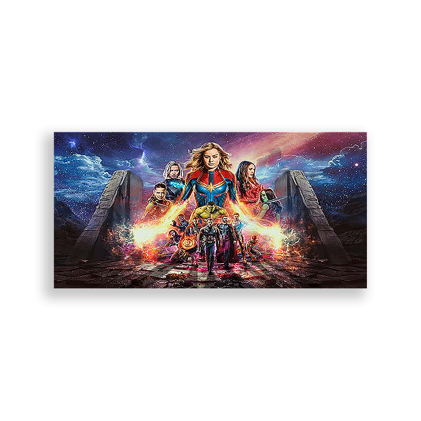 Painel Retangular - Os Vingadores - Sublimado 3D
