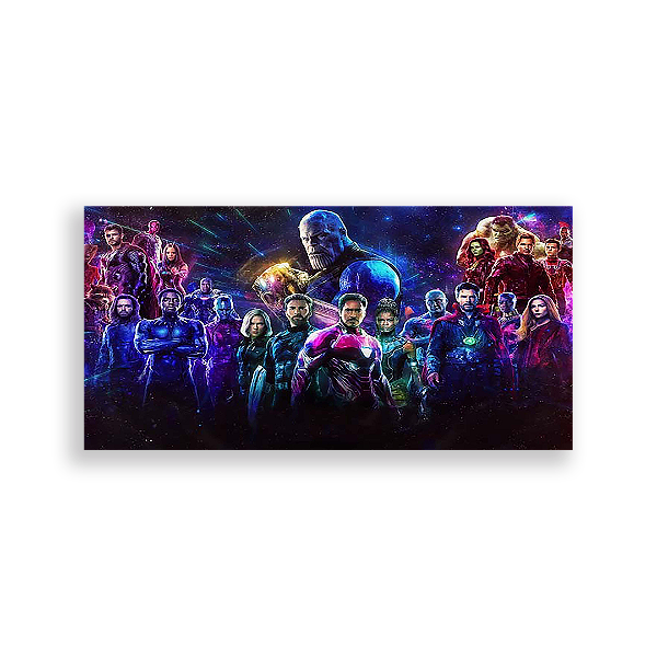 Painel Retangular - Os Vingadores - Sublimado 3D
