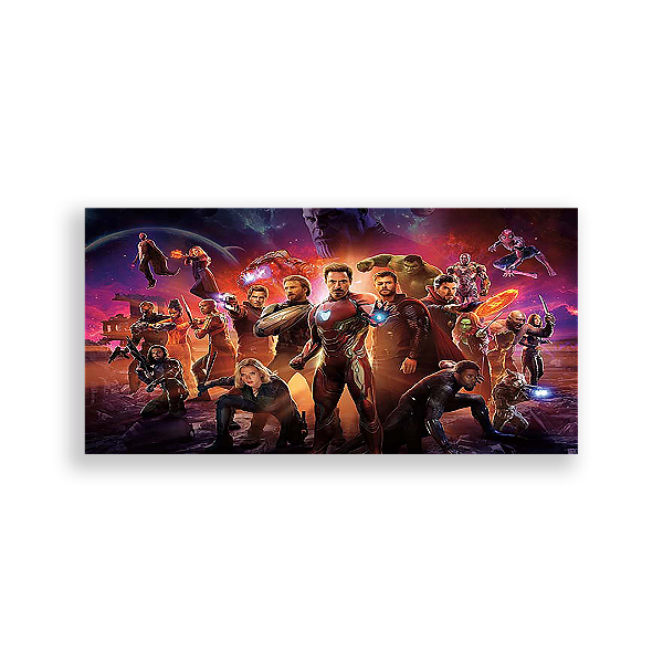 Painel Retangular - Os Vingadores - Sublimado 3D