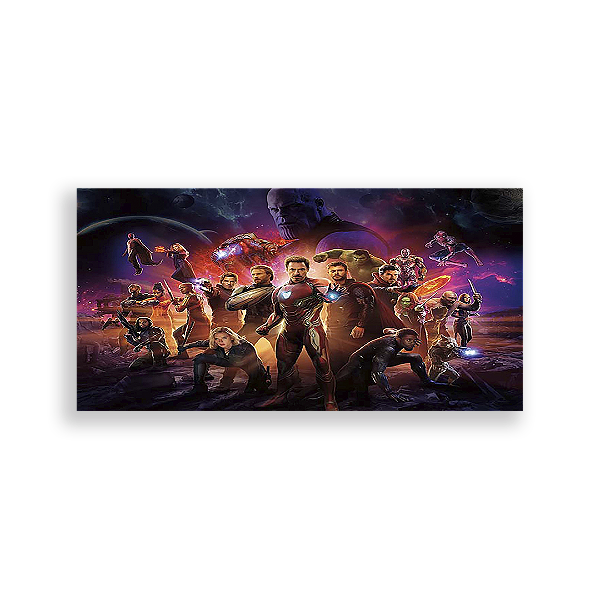 Painel Retangular - Os Vingadores - Sublimado 3D