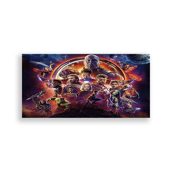Painel Retangular - Os Vingadores - Sublimado 3D